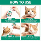 Pet Eye Drops for Dogs & Cats - Gentle Cat Eye Drops for Itchy, Watery Eyes - Safe Eye Wash Solution for Puppies & Kittens - 3.38 oz