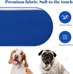 Dog Sweaters for Large Dogs Pet Sweater Solid Soft Brushed Fleece Dog Hoodie Clothes Pet Hoodie Sweatshirt with Pocket(Blue-L)