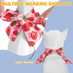 SCENEREAL Summer Dog Bandana, Double Side Dog Scarf for Small Medium Large Dogs Cats Puppy,Holiday Bandanas for Dogs Boys Girls, Premium & Soft Fabric Pet Accessories for Birthday Party Days, (Size S)