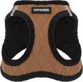 Best Pet Supplies - All Weather Mesh/Plush, Reflective, No Pull Harness for Small, Medium Dogs, Cats - Secure with Hook & Loop Fastener, Buckle, Double D-Rings - Beige Plush, XS
