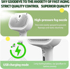 Pet Steam Brush, 3-in-1 Self-Cleaning Grooming Tool for Long & Short Hair Pets - Deshedding and Dematting Hair Brush for Dogs & Cats - White