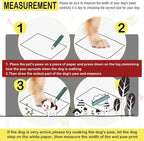 DcOaGt Dog Boots Waterproof Dog Shoes for Small Medium Large Puppy with Reflective Straps Anti-Slip Sole,Paw Protector Dog Booties for Hot Pavement Winter Snow Rain Hiking 4PCS Red