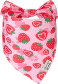 SCENEREAL Summer Dog Bandana, Double Side Dog Scarf for Small Medium Large Dogs Cats Puppy,Holiday Bandanas for Dogs Boys Girls, Premium & Soft Fabric Pet Accessories for Birthday Party Days, (Size L)