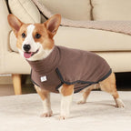 Dog Sweater Pullover Cold Weather Vest for Dogs Dog Sweatshirt & Jacket for Indoor and Outdoor Use (Small, Brown)