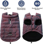 Spark Paws Dog Winter Jacket, Water-Resistant Coat, Warm Reflective Windproof Fleece-Interior, for Medium and Large Dogs - Cosmic - XL
