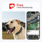 SATELLAI GPS Dog Collar, Red [Free 1-Year Membership] The Most Advanced Dog Wireless Fences with AI Analysis, Precise Position, 5-Day Battery, and IP68 Waterproof, Flexible Virtual Fencing for Dogs