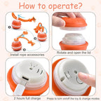 P06 Interactive Dog Toys Dog Balls, Electric Automatic Moving and Rolling Dog Toy with Rope for Small Medium Dogs, Fun Smart Puppy Toy s for Boredom & Training, Dog Toys to Keep Them Busy (Orange)