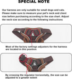 SOLMOONY Small Dog Harness,Soft Mesh Puppy Harness and Leash Set,No Escape Cat Harnesses for Training Walking,Reflective Adjustable Puppy Vest for Small Medium Dogs, Cats (Brown, XL)