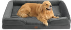 Bedsure XXL Orthopedic Dog Bed for Extra Large Dogs - Washable Giant Dog Cat Bed Waterproof, Comfort Dogs Couch Sofa with Washable Removable Cover, Pet Bed with Nonskid Bottom, Dark Grey, 52"