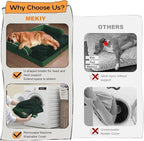 Large Dog Bed Orthopedic Washable Extra XXXLarge Big Dog Bed with Washable Bolster & Memory Foam Couch Sofa - Waterproof with Removable Cover - Emerald