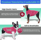 MIGOHI Dog Anxiety Relief Coat,Comfort Anxiety Vest for Dogs,Adjustable Anxiety Calming Wrap for Fireworks,Thunderstorms,Travel, Separation, Dog Anxiety Jacket for Small Dogs,XS,Rosered
