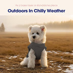 FUAMEY Dog Fleece Vest for Large Dogs,Warm Stretchy Dog Sweatshirts Pullover with Leash Hole Dogs Sweater Soft Pet Turtleneck Cozy Pet Vest Lightweight Sleeveless Grey L