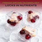 Freeze-Dried Chicken Cranberry Treats for Dogs & Cats, Grain Free Limited Ingredient Training Treats,High Protein, 4.5 oz