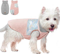 EMUST Small Dog Coat, Reversible Winter Jacket Coats for Small Dogs, Fuzzy Pet Apparel Vest for Small Medium Dogs, Pink, S