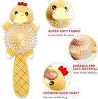 Squeaky Plush Dog Toys,Squeaky Dog Toys forMedium Dogs, Small Dogs, Durable Puppy Teething Toys Plush Duck Dog Toy to Keep Them Busy