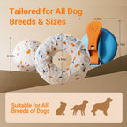 Aktor E-TPU Dog Balls, Interactive Dog Toys Tug of War, Teething Toys for Boredom to Keep Them Busy, Indestructible Dogs Toy for Dogs 2 Types (5 inch, Lemon-Blue)