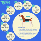 MIGOHI Thermal Large Dog Fleece Jacket - Rainproof Coat for Large Dogs, Thick Dog Winter Coat,Snow Jacket for Dogs Windproof for Hunting Camping,Windy Chilly Days,Doberman,Great Dane,3XL,DarkBlue