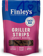 Finley's Turkey Griller Strips Dog Treats, Real Turkey, Grain-Free, Soft-Chew, Made in USA, 14.5 Ounce (Pack of 1)