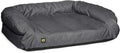 K9 Ballistics Tough Bolster Orthopedic Sofa Dog Bed with Removable Washable Cover - Durable, Water Resistant with Nonskid Bottom - Small, Titanium Premium Finish
