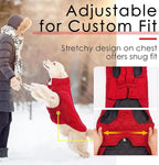 ThinkPet Dog Cold Weather Coats - Cozy Waterproof Windproof Reversible Winter Dog Jacket, Thick Padded Warm Coat Reflective Vest Clothes for Puppy Small Medium Large Dogs
