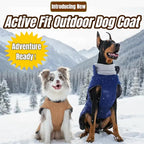 Outdoor Classic Quilted Upgraded Dog Winter Coat, Waterproof & Ultra Warmth Coats for Extra Large Dogs, Easy On & Off Jacket Chest Adjustable, Thick Pet Clothes for Great Dane Doberman(Blue,3XL)