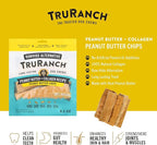 TRURANCH Collagen Chips - Collagen Dog Treats - Long Lasting Healthy Joint Support - Rawhide Alternative Chips - Skin & Coat Health - Made with Real Peanut Butter, Value Pack, 15 Bag, 7.5 lbs