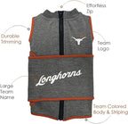 NCAA Texas Longhorns Dog Anxiety Shirt Calming Soothing Vest, for Dogs & Cats with Anxiety, Fears, Fireworks, Loud Noises, Dark, Lonely Keeps Dogs Calm Feeling Safe, Relaxing Jacket, X-Small