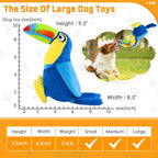 Dog Squeaky Toys: Stuffed Animal Dog Plush Chew Toy for Small, Medium, Large Dogs-Puppy Toys to Keep Them Busy