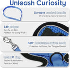 Dooradar Cat Harness and Leash Set, Escape Proof Safe Adjustable Kitten Vest Harnesses for Walking, Easy Control Soft Breathable Mesh Jacket with Reflective Strips for Cats, Blue, XXS
