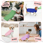 Dog Sweaters for Small Medium Large Dogs Girl, Soft Warm Turtleneck Pup Dogs Shirt, Double Knitting Collar for Outdoor Playing, Warm Dog Clothes (2XL,Purple)