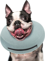 Supet Inflatable Dog Cone Collar Alternative for Large, Medium, & Small Dogs & Puppies - Soft, After Surgery