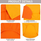 2 Pack Dog Shirt for Large Dogs XXL - Soft Breathable Cotton Tees, Freedom of Movement Prevents Overheating Dog Clothes for Border Collie, Pitbull, Boxer, Hiking, Play, Casual Wear, Orange