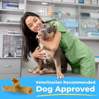 Tartar Shield Soft Rawhide Chews | Safe Dental Treats for Large Dogs | Vet VOHC Approved | Daily Bone Cleans Teeth & Gums Fresh Breath Oral Health Support | USA Made | (Large Dogs / 24 Count)