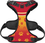 Custom Football Style Dog Harness with Reflective Stripes Personalized Name and Number Dog Vest Harness with Pet Traction Rope for Small Medium Large Dog