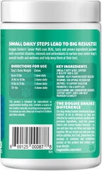 Doggie Dailies Senior Essentials Multivitamin for Dogs Soft Chews | Advanced Dog Multivitamin | Nutritional Support for Joints, Skin & Coat, Digestion, and the Immune System | Bacon Flavor | 120 Count