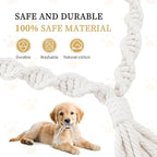 Dog Rope Toys for Small Aggressive Chewers, Tough Cotton Chew Toy, 16in Indestructible, Tug of War Dog Pull Rope Teeth Cleaning(2 pack-16Inch)