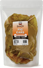 Gaines Pet Pig Ears for Dogs – 15 Count, All-Natural Whole Ears – No Additives or Hormones, Rawhide Alternative, Supports Dental Health, Easily Digestible Treat for Small to Large Dogs