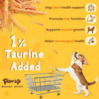 PAWUP Chicken Jerky Strip Dog Treats w/Taurine Natural Rawhide Free Dog Snacks, Training Treats Chicken Jerky Sticks for Dogs, 24oz