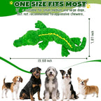 Dog Toys,Stuffed Squeaky Toys Animal Crinkle Plush Toy for Small, Middle, Large Dogs, Chew Interactive Dog Toys to Keep Them Busy,Big Pet Toys for Tug of War Game,Crocodile