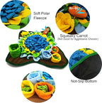 Dogs Snuffle Mat Pet Feeding Mats Puppy Sniffing Pad,Cat Doggies Interactive Puzzle Toys for Multiple Breeds Encourages Natural Foraging Skills,Training and Stress Release (Blue-01)