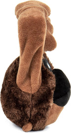 goDog Action Plush Ape Animated Squeaky Dog Toy, Chew Guard Technology - Brown, One Size