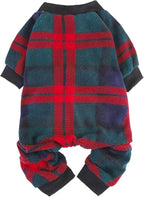 SCENEREAL Dog Pajamas for Small Medium Large Dogs Soft Pet Sweater Clothes Warm Puppy Onesie Outfits for Doggie Winter Christmas - Dog Jammies Pjs