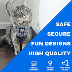 Travel Cat Harness and Leash Set - Adjustable Fit Mesh Cat Harness and Reflective Strap - Comfort Walking Vest for Kitten for Outdoor Walking, Hiking (Medium, Cashcat)