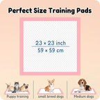 MoMoCo Puppy Pads, 23"x23"-100 Count Dog Pee Pads, Super Absorbent Extra Large Disposable Dogs Training Pads , Leak-Proof, Quick-Drying Dogs Potty Pads for Doggies Puppies