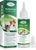 Pet Eye Drops for Dogs & Cats, Relieve Itching, Irritation & Allergies Symptoms - Natural Formula, Dog Eye Infection Treatment, Safe for Daily Use(60ml)