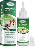 Pet Eye Drops for Dogs & Cats, Relieve Itching, Irritation & Allergies Symptoms - Natural Formula, Dog Eye Infection Treatment, Safe for Daily Use(60ml)
