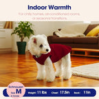 FUAMEY Dog Fleece Vest for Large Dogs,Warm Stretchy Dog Sweatshirts Pullover with Leash Hole Dogs Sweater Soft Pet Turtleneck Cozy Pet Vest Lightweight Sleeveless Red XXL