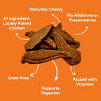 Gaines Family Farmstead Chicken & Sweet Potato Fillets for Dogs - 8 oz Pouch, Soft Chew, All-Natural, Grain-Free, Healthy Dog Treats for All Ages & Breeds, Made in USA
