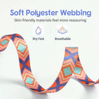 Dooradar Cat Harness and Leash, Escape Proof Adjustable Kitten Vest, Lightweight Soft Pet Straps, Easy Wearing for Small Medium Kitty Safe Walking Travel Control, Orange & Blue, S