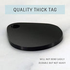 Ultra Joys Cat ID Tag Personalized Pet Tags, Durable Stainless Steel Small Pet Mini Dog Cat Tag Lightweight -Teardrop Tag in Black